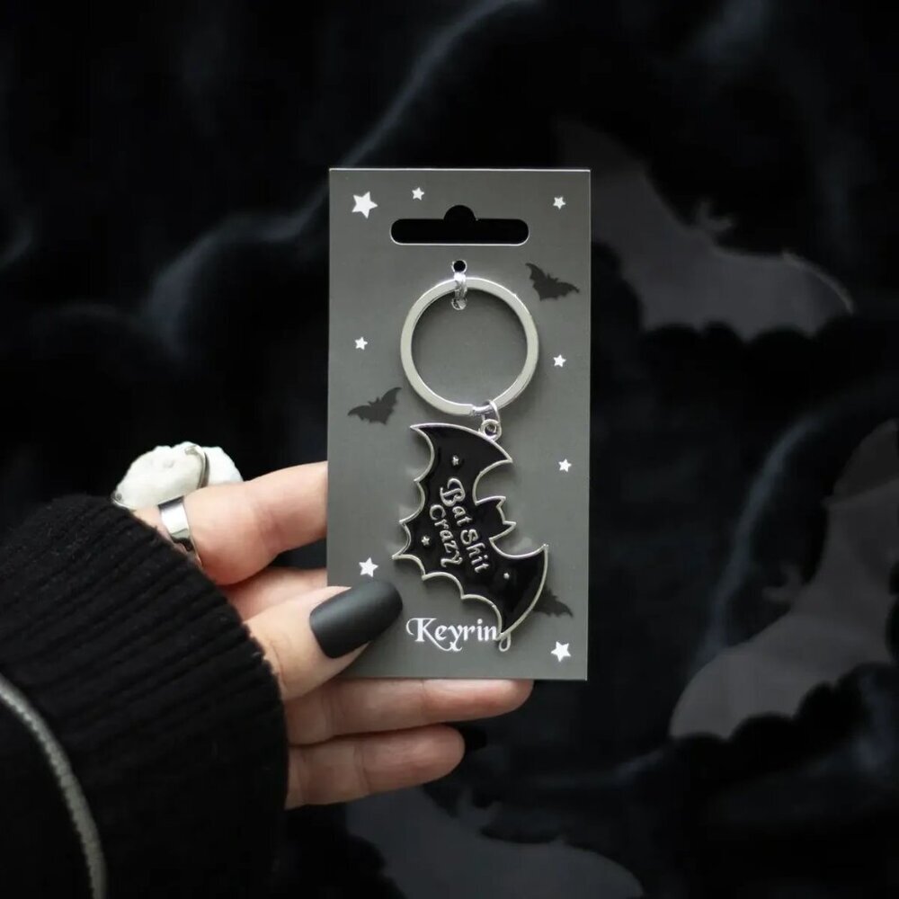 ($6) Bat Sh*t Crazy Keyring